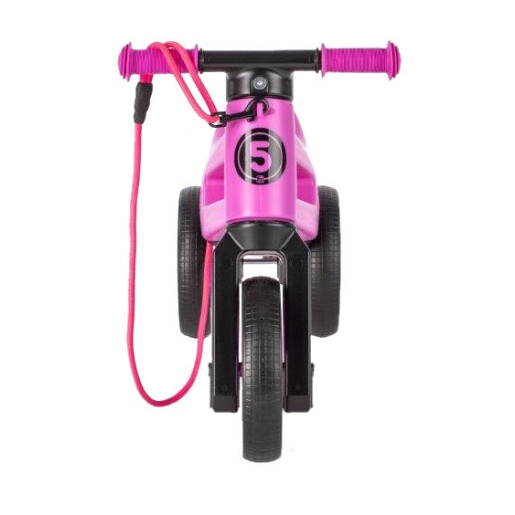 Bicicleta fara pedale cu cosulet pentru ghidon Funny Wheels Rider SUPERSPORT 2 in 1 Violet