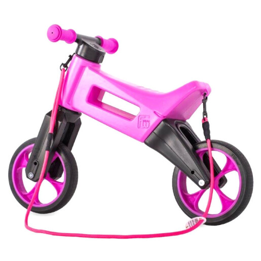 Bicicleta fara pedale cu cosulet pentru ghidon Funny Wheels Rider SUPERSPORT 2 in 1 Violet