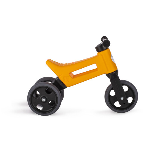 Bicicleta fara pedale cu cosulet pentru ghidon Funny Wheels Rider SPORT 2 in 1 Portocalie