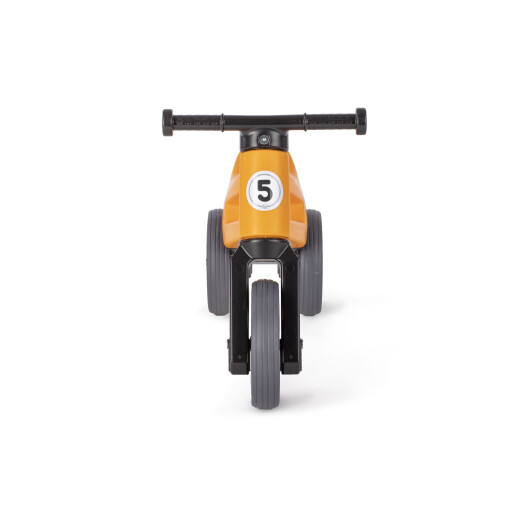Bicicleta fara pedale cu cosulet pentru ghidon Funny Wheels Rider SPORT 2 in 1 Portocalie
