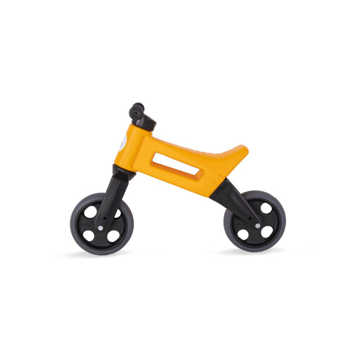 Bicicleta fara pedale cu cosulet pentru ghidon Funny Wheels Rider SPORT 2 in 1 Portocalie