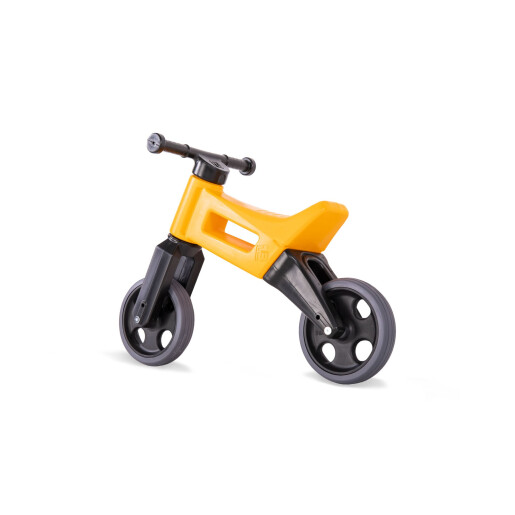 Bicicleta fara pedale cu cosulet pentru ghidon Funny Wheels Rider SPORT 2 in 1 Portocalie