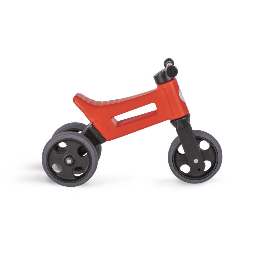 Bicicleta fara pedale cu cosulet pentru ghidon Funny Wheels Rider SPORT 2 in 1 Rosie