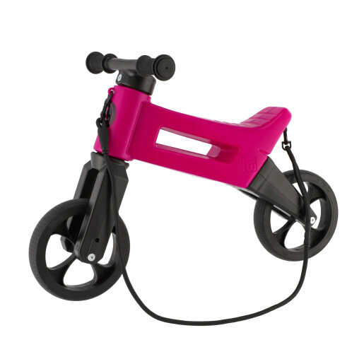 Bicicleta fara pedale Funny Wheels Rider SuperSport 2 in 1 Raspberry (montata)