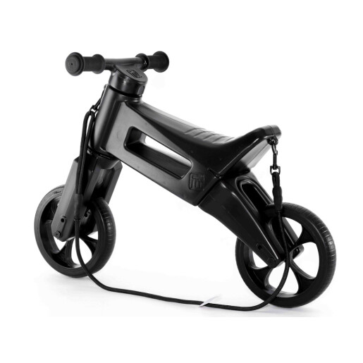 Bicicleta fara pedale Funny Wheels Rider SuperSport 2 in 1 All-Black Limited