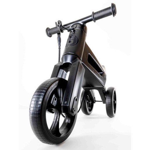 Bicicleta fara pedale Funny Wheels Rider SuperSport 2 in 1 All-Black Limited
