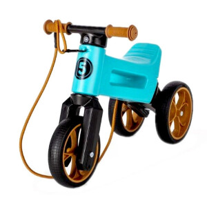 Bicicleta fara pedale Funny Wheels Rider SuperSport 2 in 1 Aqua