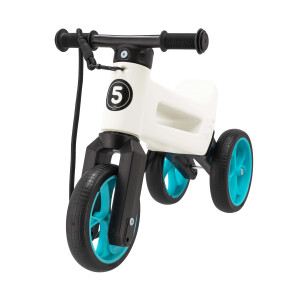 Bicicleta fara pedale Funny Wheels Rider SuperSport 2 in 1 Pearl/Aqua