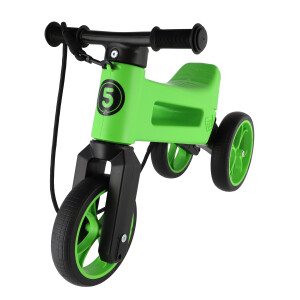 Bicicleta fara pedale Funny Wheels Rider SuperSport 2 in 1 Green Apple