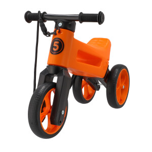 Bicicleta fara pedale Funny Wheels Rider SuperSport 2 in 1 Sunset Orange (Montata)