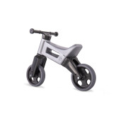 Bicicleta fara pedale cu cosulet pentru ghidon Funny Wheels Rider SPORT 2 in 1 Gri