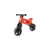 Bicicleta fara pedale cu cosulet pentru ghidon Funny Wheels Rider SPORT 2 in 1 Rosie